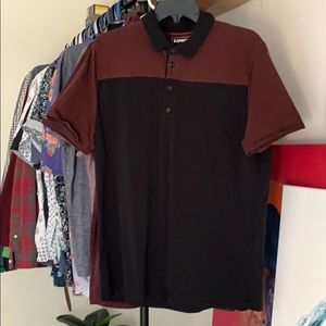 Black and red polo